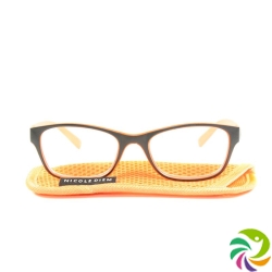 Nicole Diem reading glasses 1.00dpt orange-blk