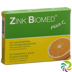 Zinc Biomed plus C Lutschtabl Orange 50 pcs