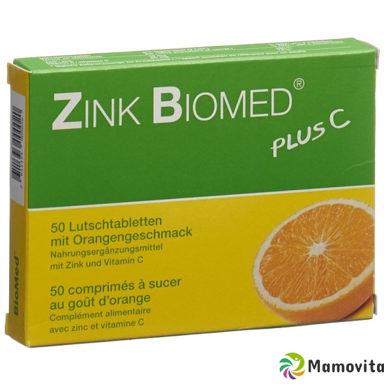 Zinc Biomed plus C Lutschtabl Orange 50 pcs buy online