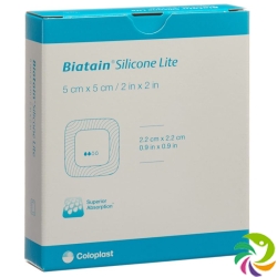 Biatain Silicone Lite foam dressing 5x5cm 5 pcs