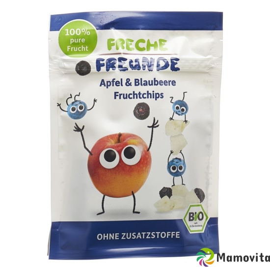 Naughty friends Fruchtchips Apple & Blueberry Btl 16 g buy online