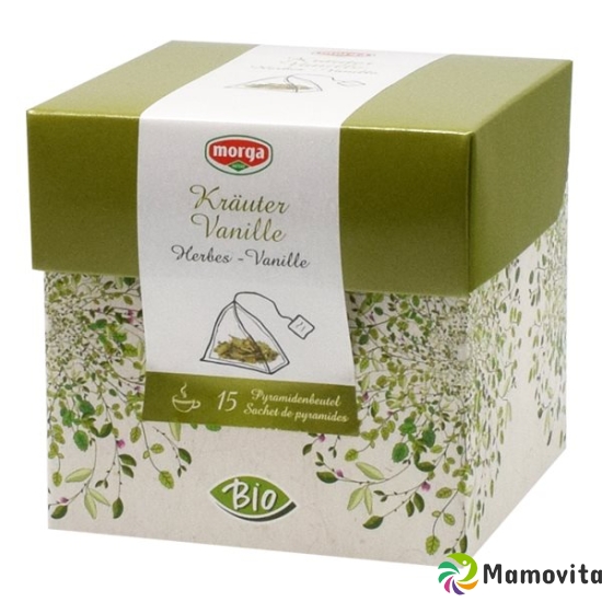 Morga vanilla herbal tea pyramid teabags Bio 15 pcs buy online