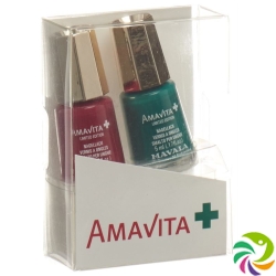 Amavita Nagellack Set Rot & Grün