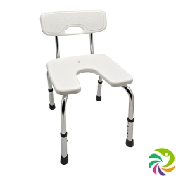 Sundo shower chair white with backrest