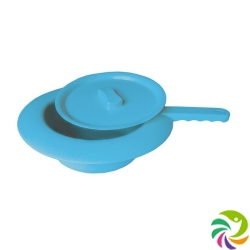 Sundo bedpans ø31cm blue with handle and lid