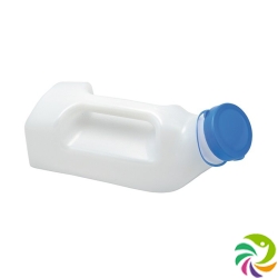 Sundo urinal Men 1l milky transparent with lid