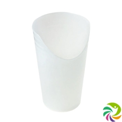 Sundo drinking cup 250ml white-transparent with tail cut