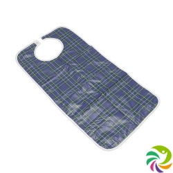 Sundo bib checkered 45x90cm blue-green Velcro wiped