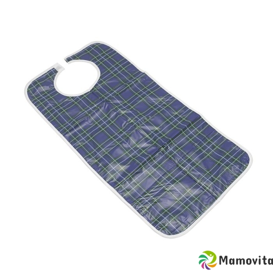 Sundo bib checkered 45x90cm blue-green Velcro wiped buy online