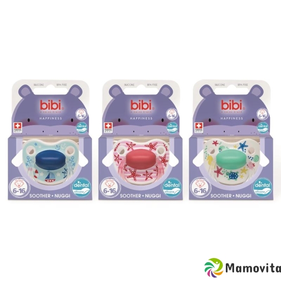 bibi soother Happiness Densil 6-16 ring play with us assorted SV-A 6 pcs buy online