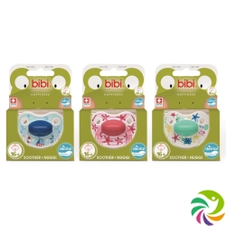 bibi soother Happiness Densil 16+ ring play with us assorted SV-A 6 pcs