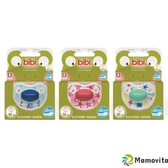 bibi soother Happiness Densil 16+ ring play with us assorted SV-A 6 pcs buy online