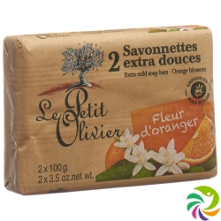 Le Petit Olivier Savonnettes Fleur Orang 2x 100g