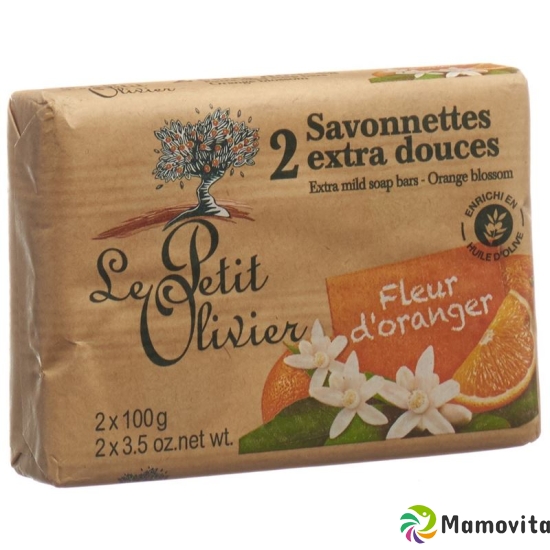 Le Petit Olivier Savonnettes Fleur Orang 2x 100g buy online