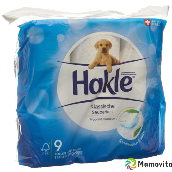 Hakle Classic cleanliness of toilet paper white FSC 9 units buy online