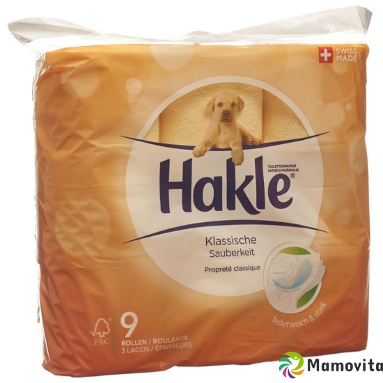 Hakle Classic cleanliness of toilet paper orange FSC 9 units buy online