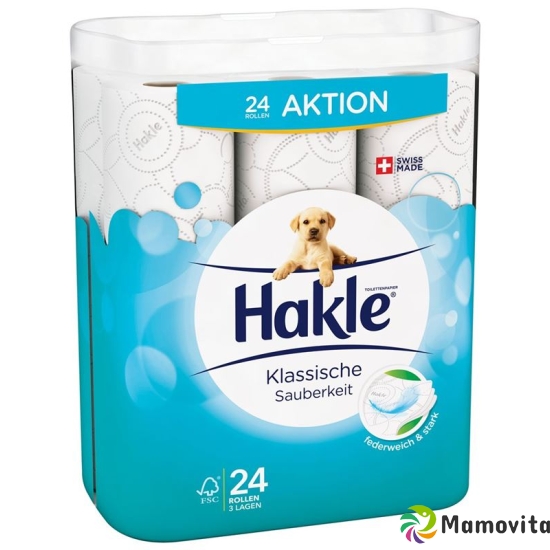 Hakle Classic cleanliness of toilet paper blue FSC 24 pcs buy online