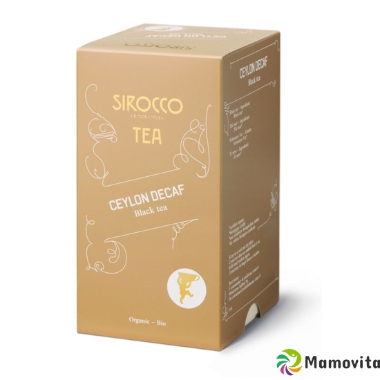 Sirocco Ceylon tea bags Decaf 20 pcs buy online