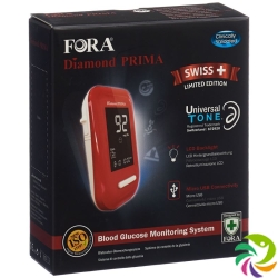 Fora Diamond Prima Blood Glucose Meter Red Mmol/l