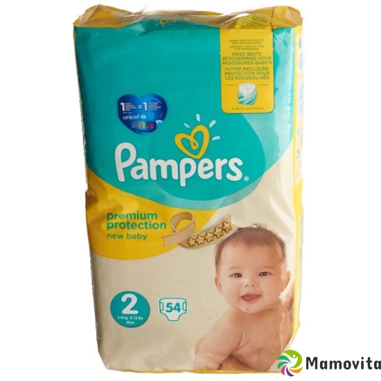 Pampers Premium Protection New Baby Gr2 4-8kg Mini Economy Pack 54 pcs buy online