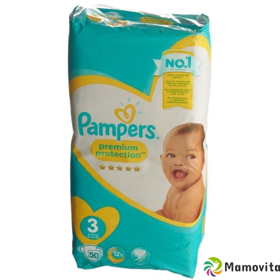 Pampers Premium Protection Gr3 6-10kg Midi Sparpackung 50 pcs buy online