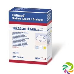 Cutimed Sorbion Sachet S drainage 10x10cm 10 pcs