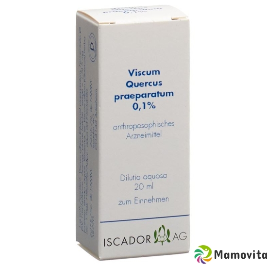 Iscador Viscum Quercus Praeparatum 0.1% Dilutio aquosa 20 ml buy online