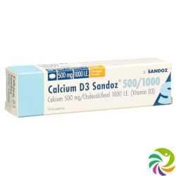 Calcium Sandoz D3 Kautabl 500/1000 20 pcs