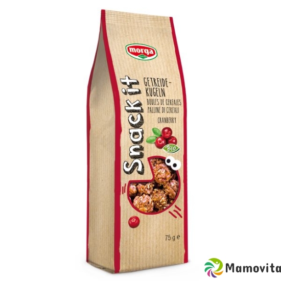 Morga snack it cereal balls Cranberry Bio 75 g buy online