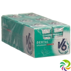 V6 Dental Care Gum Spearmint + 24 fluorides Box