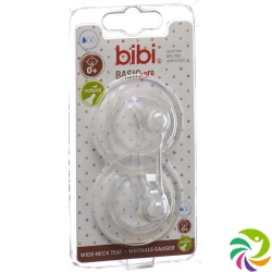 Bibi wide-mouth suction BasicCare S NatSil SV-A + B 2 pcs