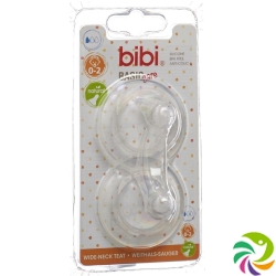 Bibi wide-mouth suction BasicCare Newborn NatSil SV-A + B 2 pcs