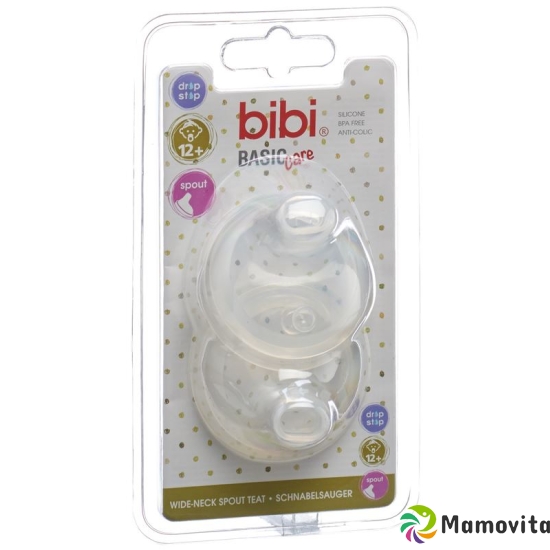 Bibi wide-mouth suction BasicCare beak Sil SV-A + B 2 pcs buy online