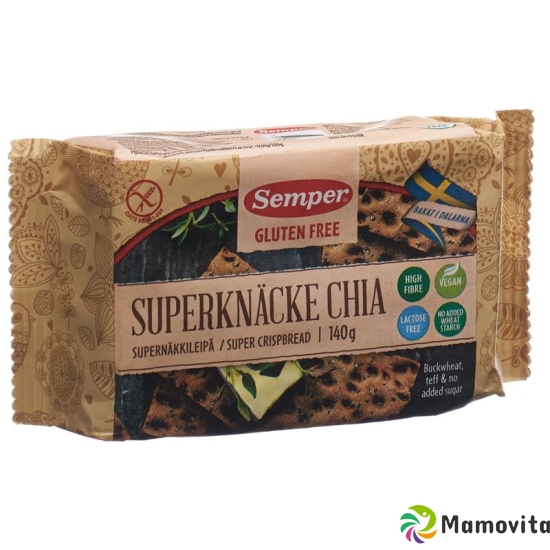 Semper Superknäcke Chia gluten free 140 g buy online