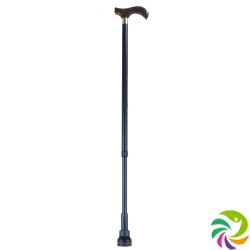 Dr. Cane metal Stock 78-103cm black derby handle on hardwood. > 180kg