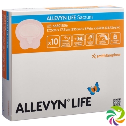 Allevyn Sacrum Life silicone foam dressing 17.2x17.5cm 10 pcs