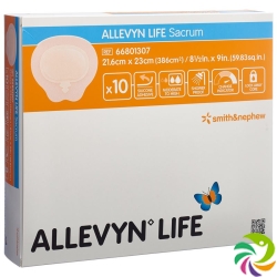 Allevyn Sacrum Life silicone foam dressing 21.6x23cm 10 pcs