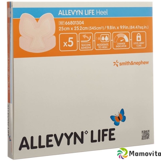 Allevyn Heel Life silicone foam dressing 25x25.2cm 5 pcs buy online