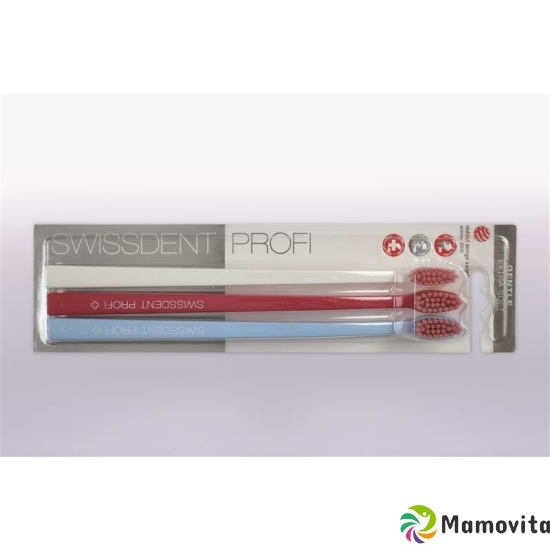 Swissdent Gentle toothbrush Trio white pink light blue extra soft buy online