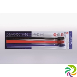 Swissdent Colors Toothbrush Trio black red blue soft-medium