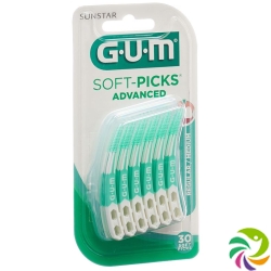 GUM SUNSTAR bristles Softpicks Advanced Regular 30 pcs