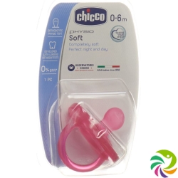 Chicco Physiological Soother GOMMOTTO PINK Silicone mini 0-6m DE / FR