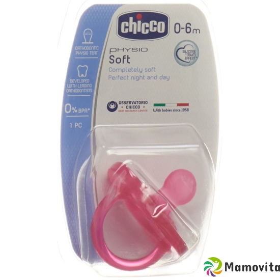 Chicco Physiological Soother GOMMOTTO PINK Silicone mini 0-6m DE / FR buy online