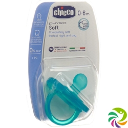 Chicco Physiological Soother GOMMOTTO BLUE silicone mini 0-6m DE / FR