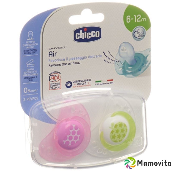 Chicco Physiological Soother silicone medium PINK 6-16m CASE IT / DE / FR 2 pcs buy online