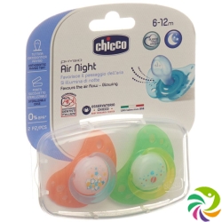 Chicco Physiological Silicone Soother GLOWING medium 6-16m CASE IT / DE / FR 2 pcs