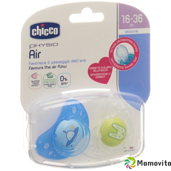 Chicco Physiological Soother silicone maxi BLUE 16-36m CASE IT / DE / FR 2 pcs buy online