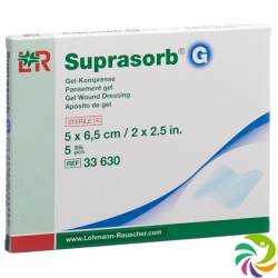 Suprasorb G gel compress 5x6.5cm 5 pcs