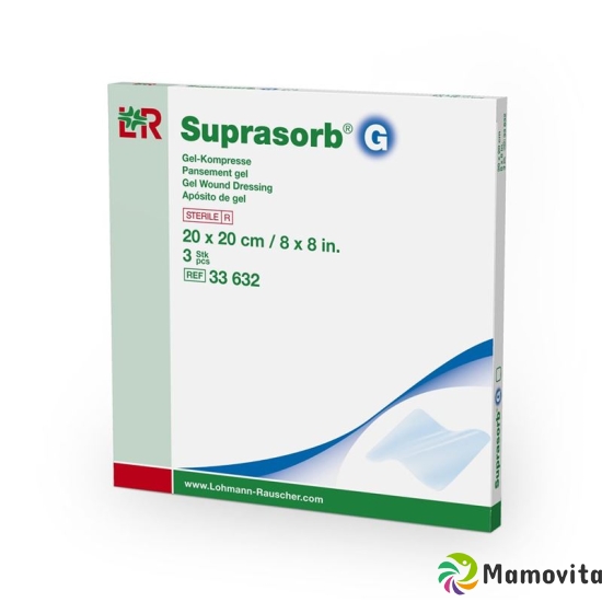 Suprasorb G gel compress 20x20cm 3 pcs buy online