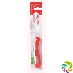 Edel+white Flosserbrush To Go Whitening Travel Toothbrush